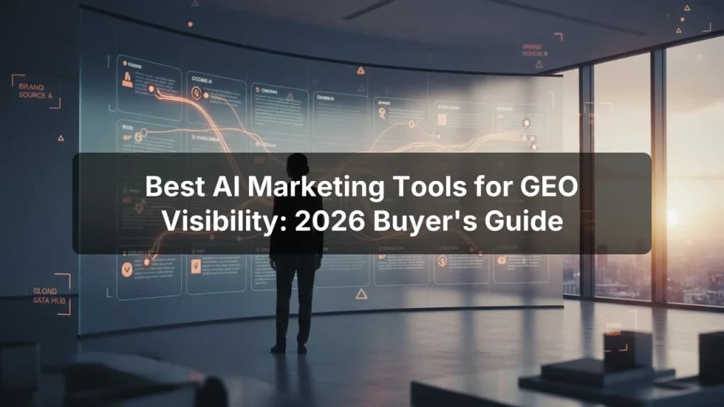Best AI Marketing Tools for GEO Visibility: 2026 Buyer’s Guide