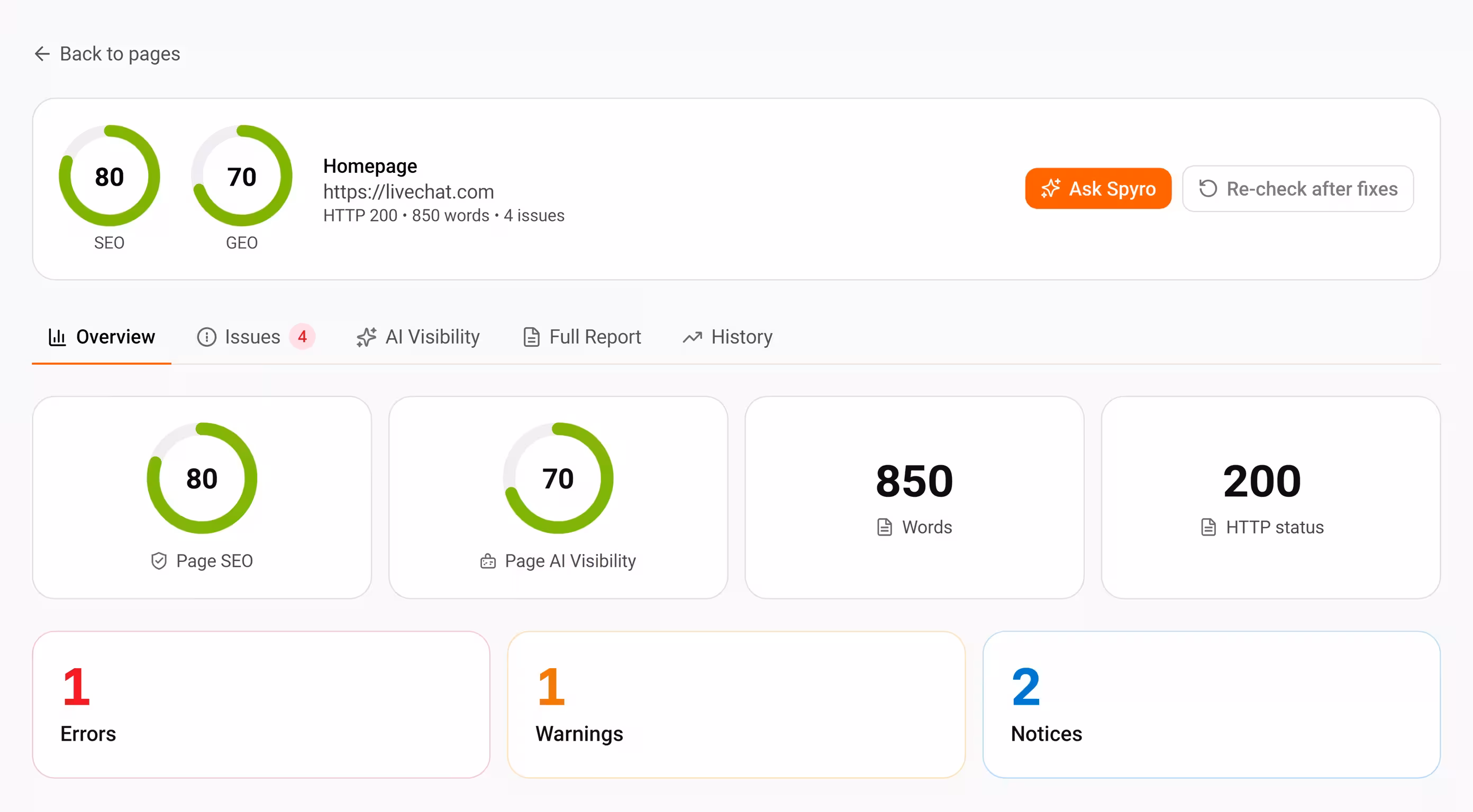 Concierge Setup & SEO Audit — Spyro product screenshot
